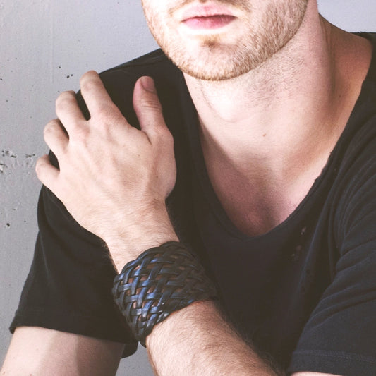 Black Braided Cuff