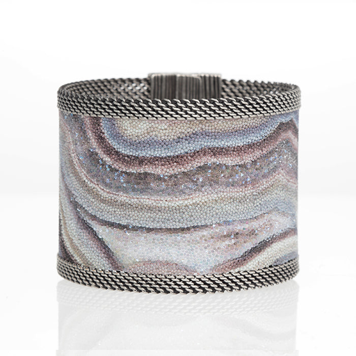 Shimmery Botswana Agate Cuff