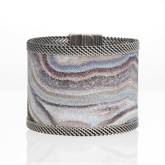 Shimmery Botswana Agate Cuff