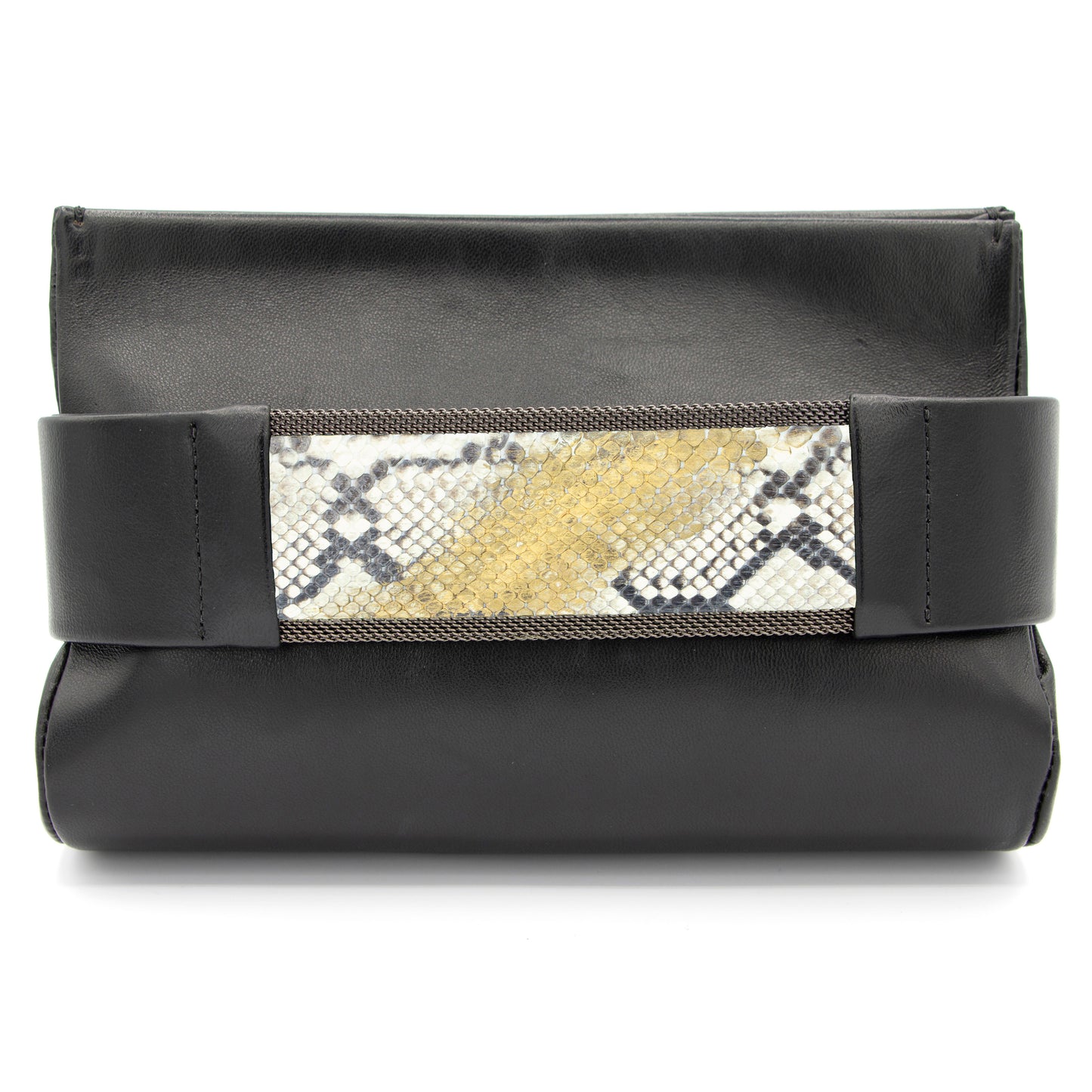 Cynthia Desser Bronze to Gold Natural Snakeskin Clutch Bag