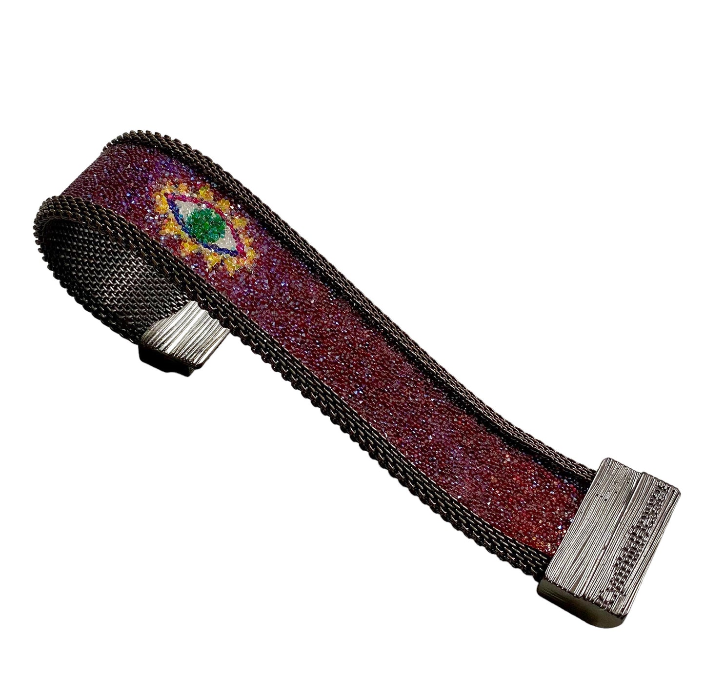 Protective Eye Cuffs with Shimmery GREEN eyes