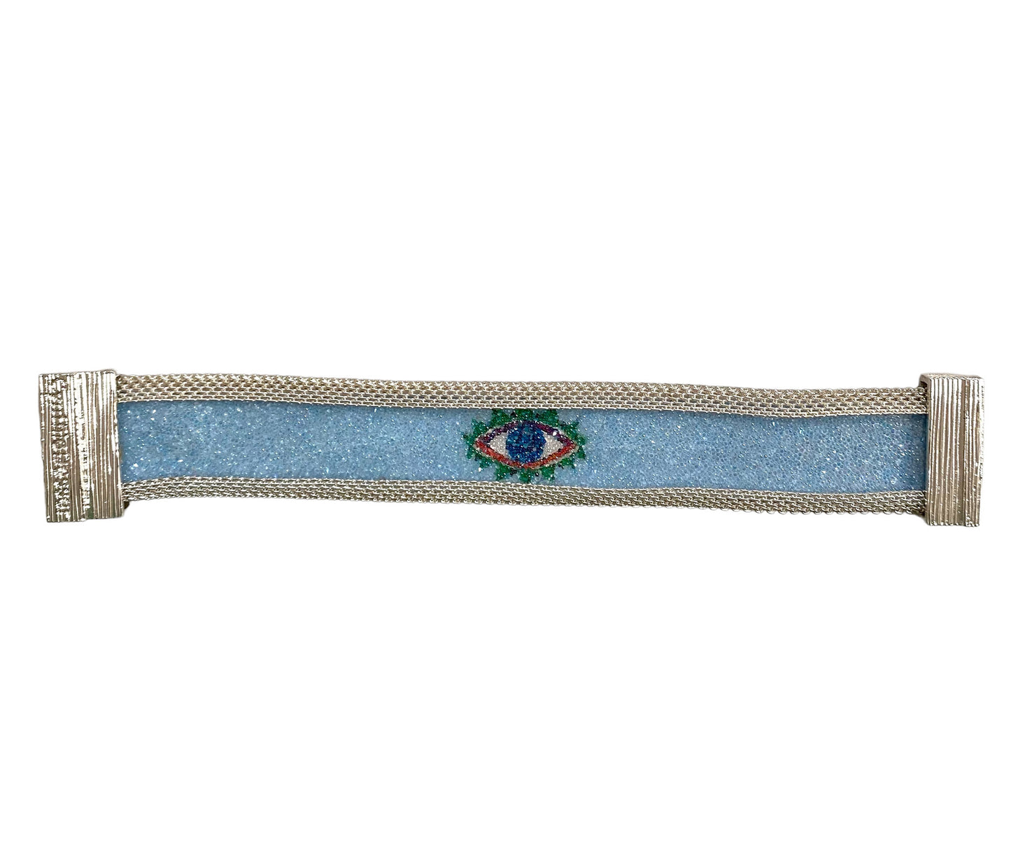 Protective Eye Cuffs with Shimmery BLUE eyes