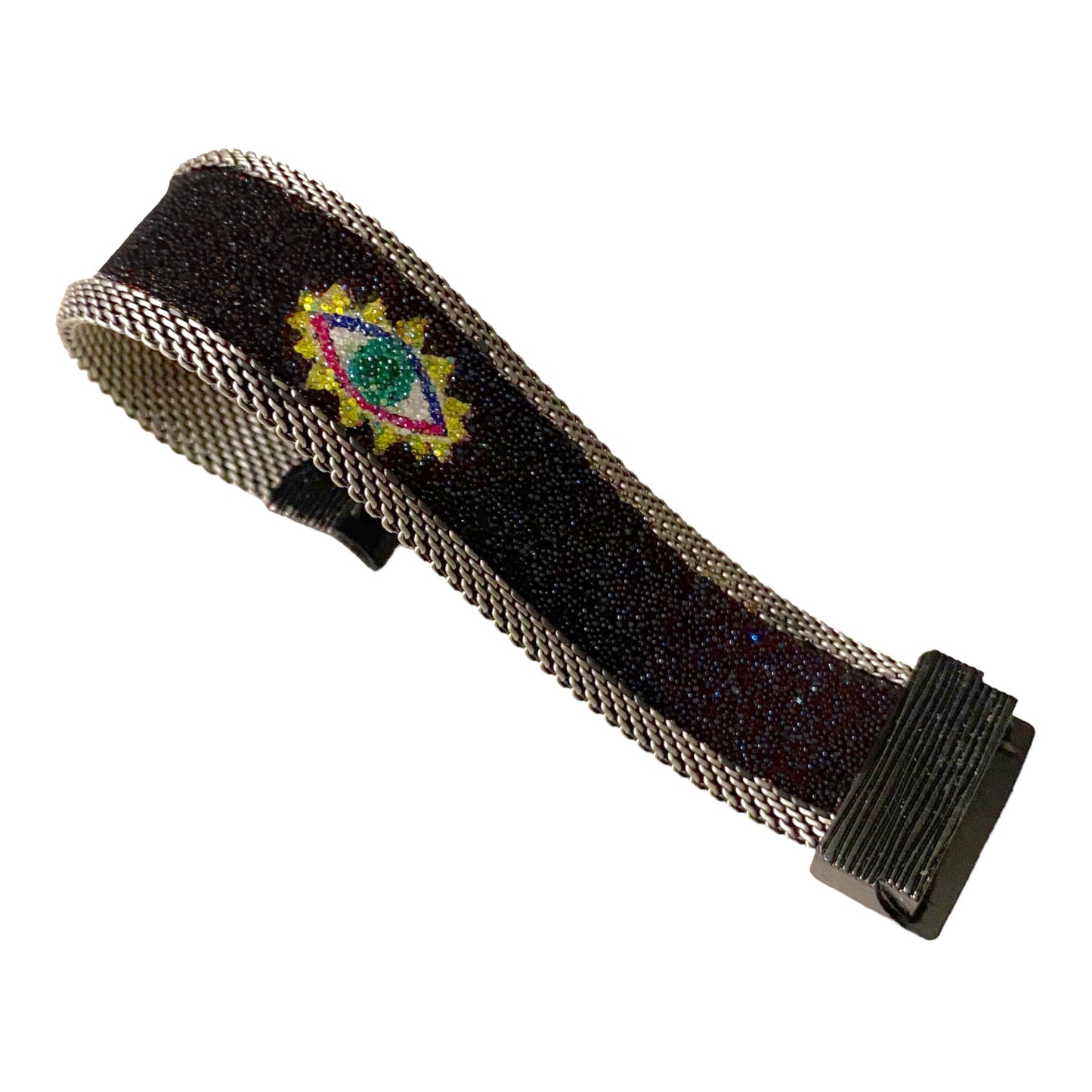 Protective Eye Cuffs with Shimmery GREEN eyes