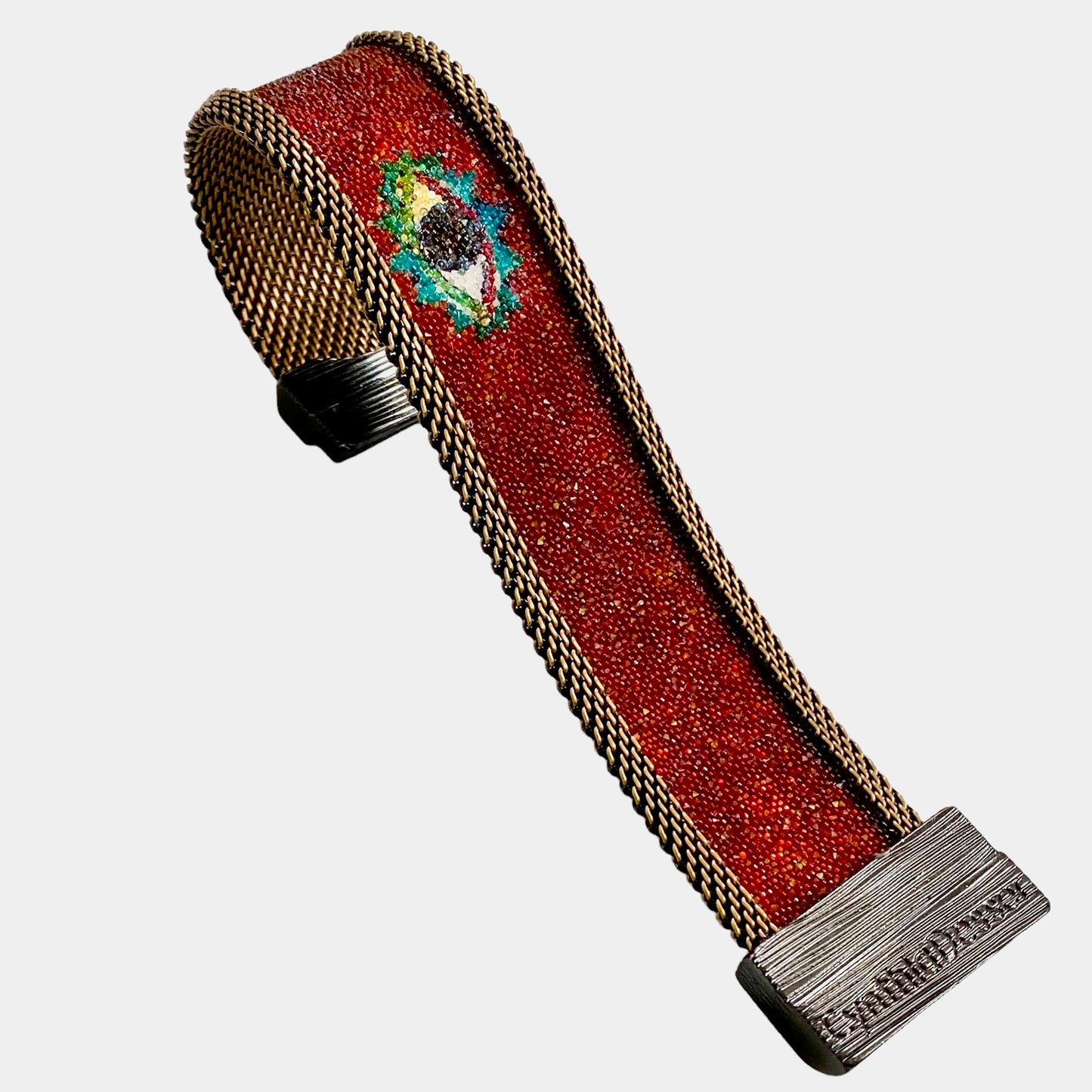 Protective Eye Cuffs with Shimmery BROWN eyes
