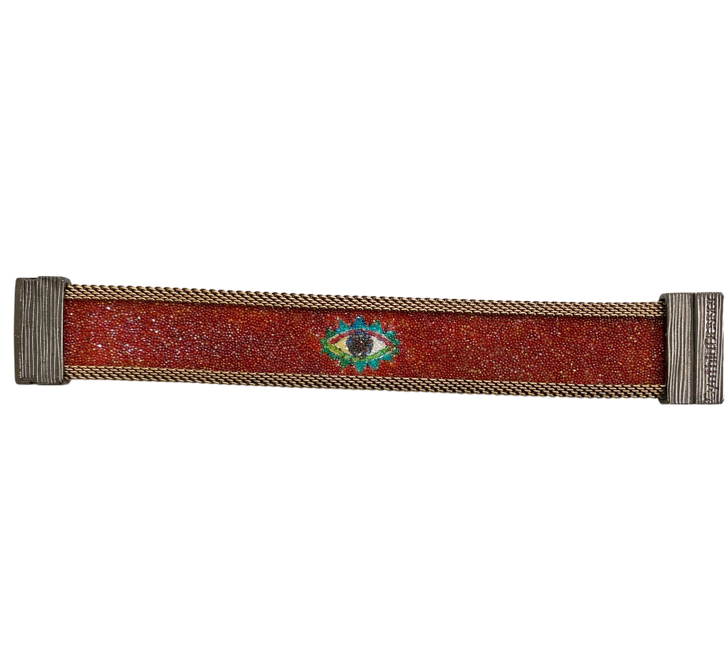 Protective Eye Cuffs with Shimmery BROWN eyes