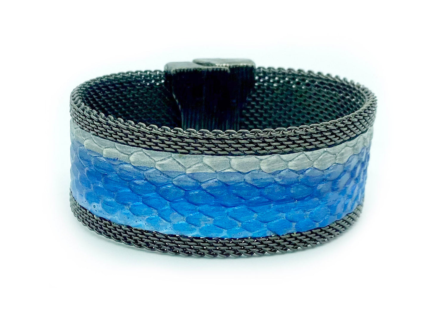 Narrow Layers of Blues Cuff