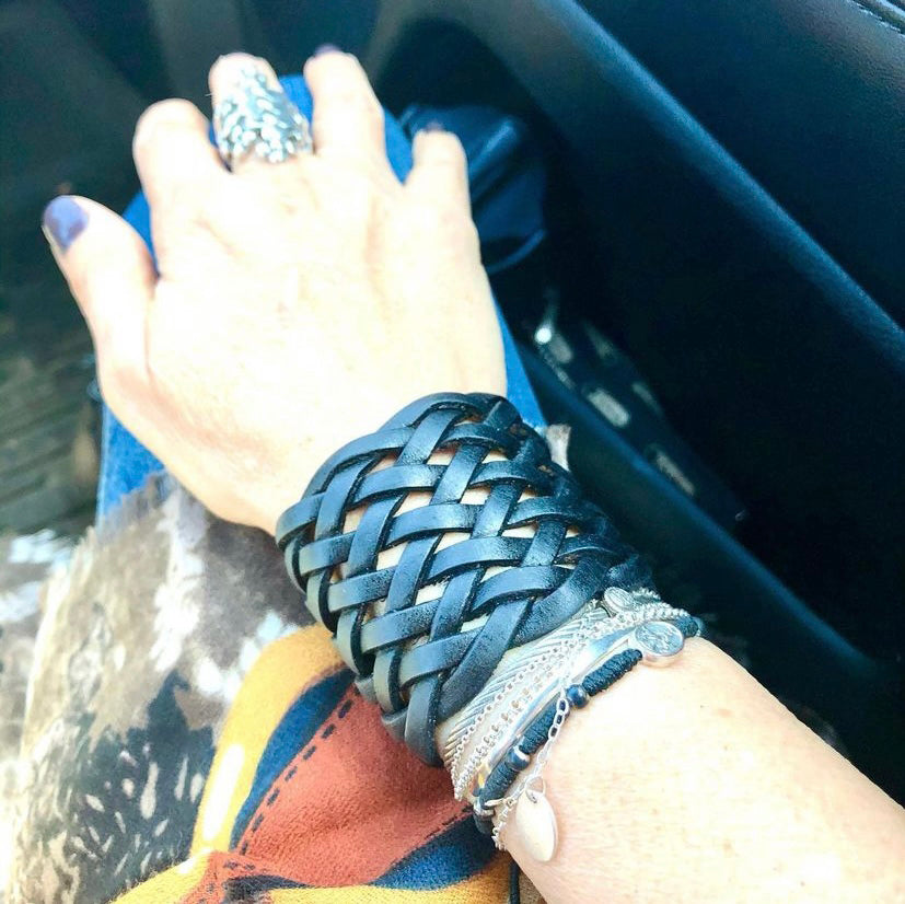 Black Braided Cuff