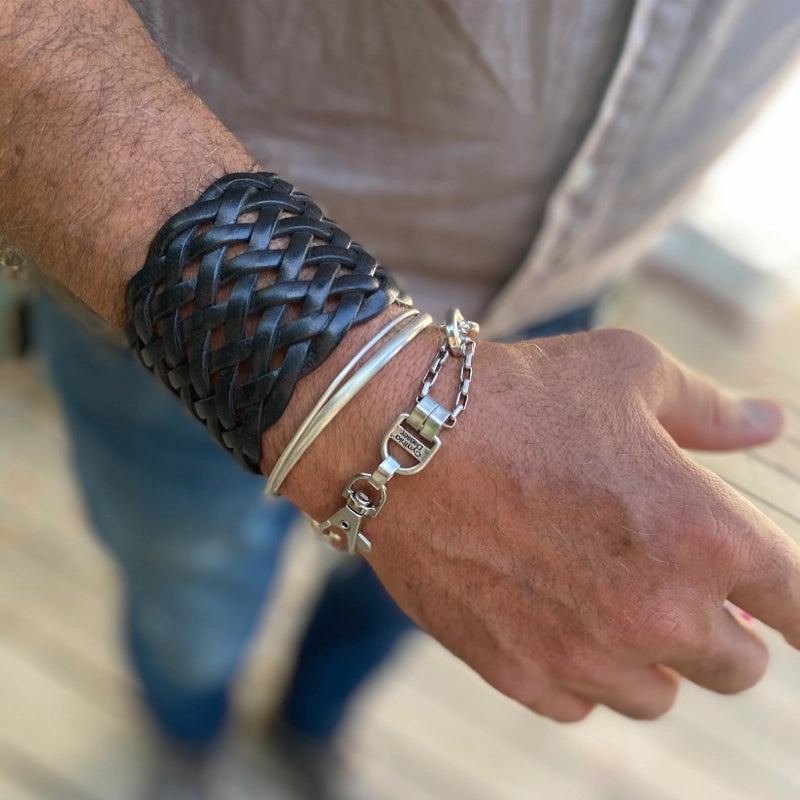 Black Braided Cuff