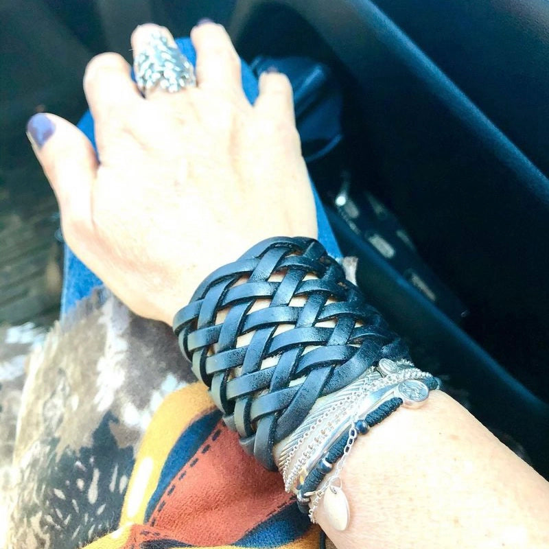 Black Braided Cuff