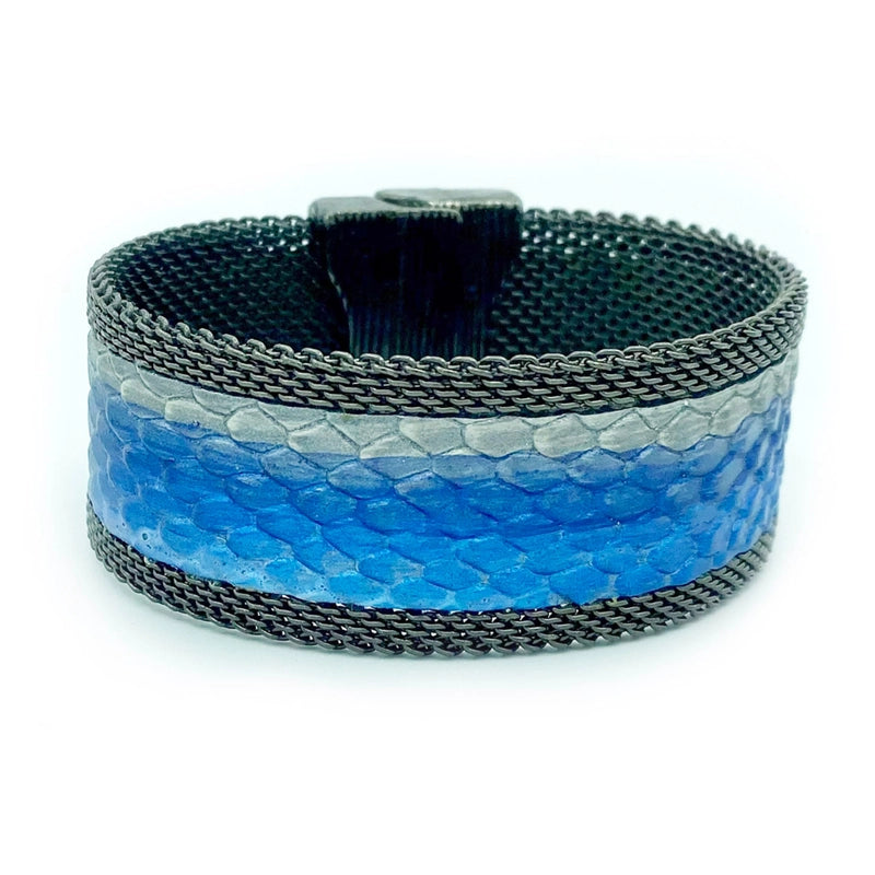Narrow Layers of Blues Cuff