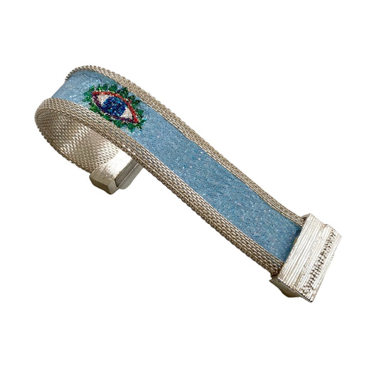 Protective Eye Cuffs with Shimmery BLUE eyes