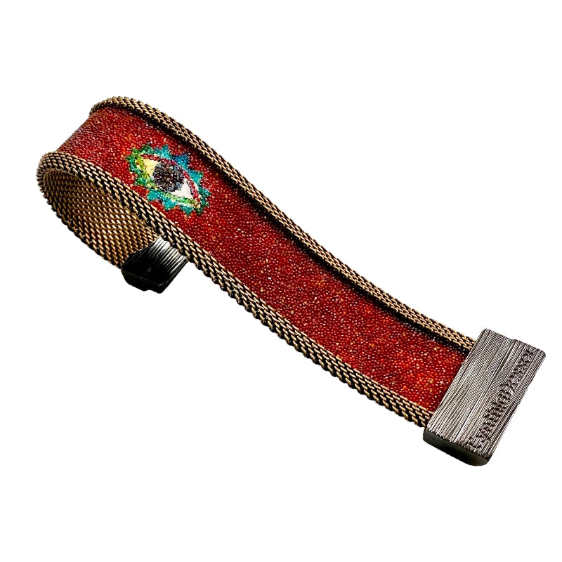 Protective Eye Cuffs with Shimmery BROWN eyes