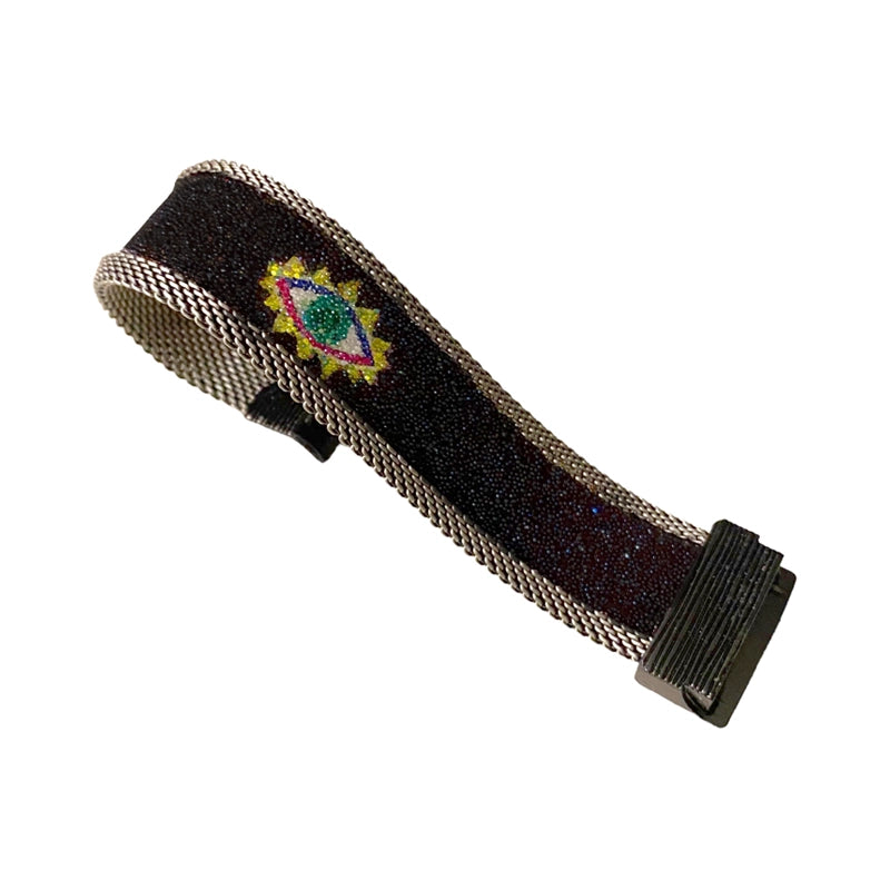 Protective Eye Cuffs with Shimmery GREEN eyes