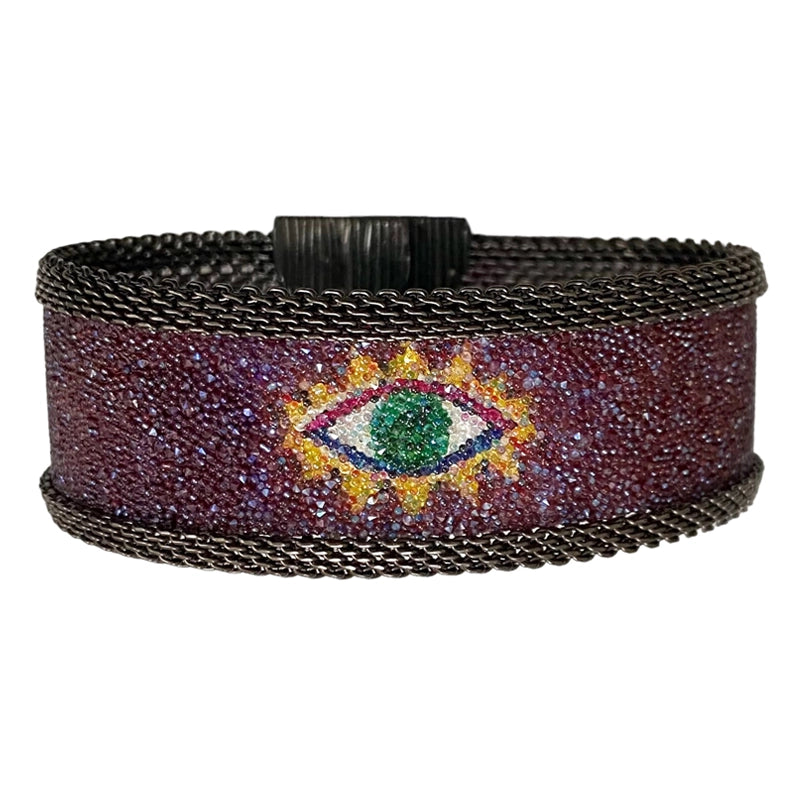 Protective Eye Cuffs with Shimmery GREEN eyes