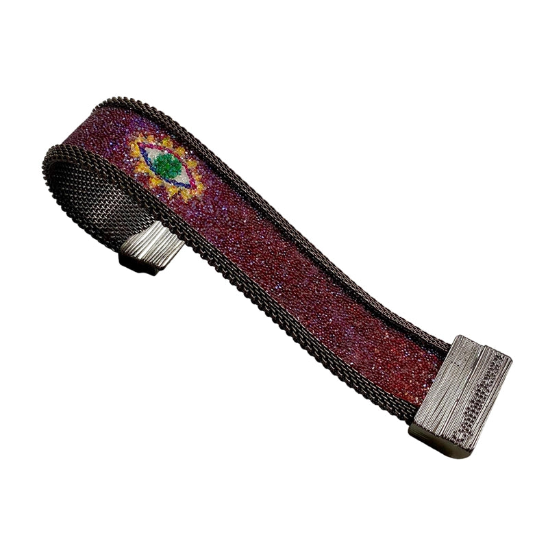 Protective Eye Cuffs with Shimmery GREEN eyes