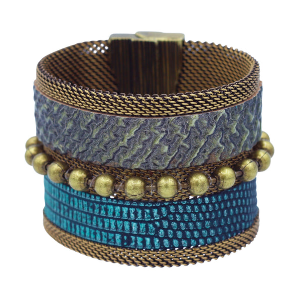 teal olive snakeskini stingray