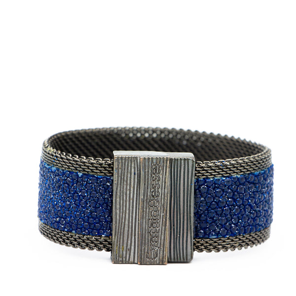 Navy Galaxy Shimmer Stingray Cuff