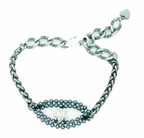 Star Eye Bracelet in Gunmetal