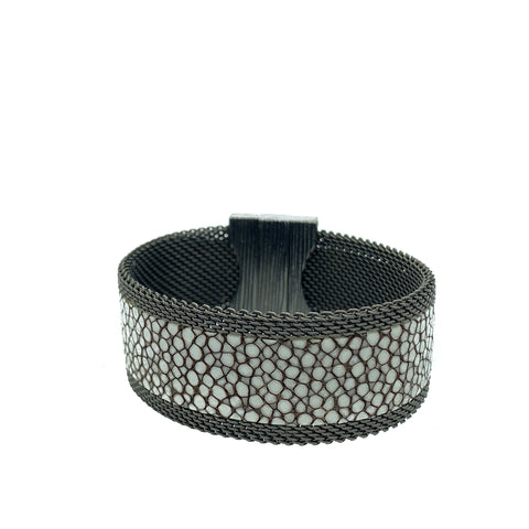 Men's Narrow Polished Stingray Cuff
