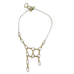 Adjustable "Web" Wheatchain Necklace